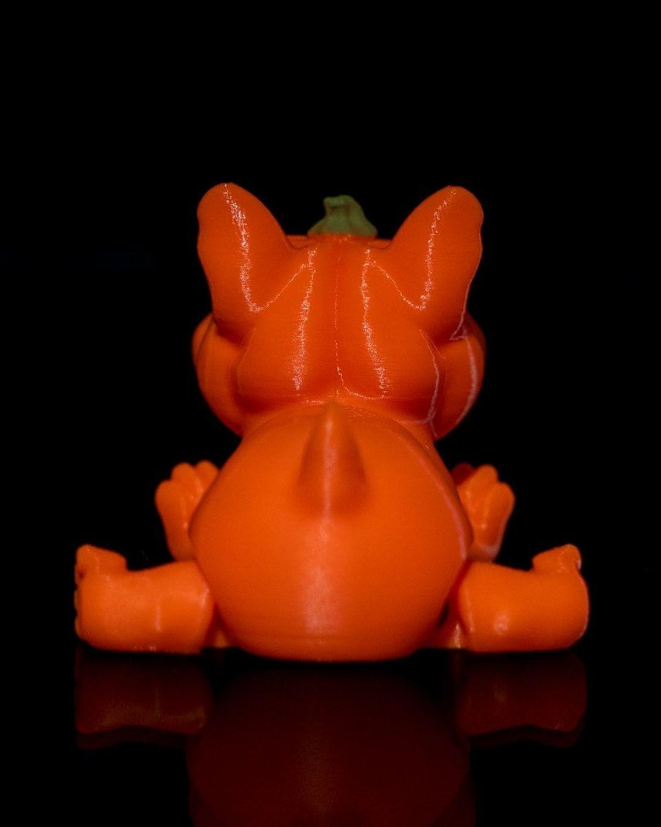 3D - Printed Pumpkin Pup – Adorable Halloween Dog Figurine - Custom Crafting Alliance, LLC