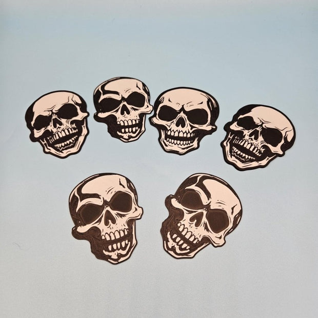 3D - Printed Skull Coaster Set – Spooky & Stylish Drinkware Protection - Custom Crafting Alliance, LLC