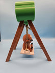 3D - Printed Sloth on a Swing – Whimsical Indoor & Outdoor Decor - Artwork - Custom Crafting Alliance, LLC