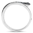 0.46 Carat Genuine Blue Diamond .925 Sterling Silver Ring