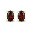 1.02 Carat Genuine Garnet .925 Sterling Silver Earrings