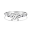 14K White Gold 1 1/5 Cttw 4-Prong Set Princess Diamond Classic Engagement Ring (I1-I2 Color, H-I Clarity) Ring Size 7