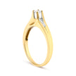14K Yellow Gold 1/4 Cttw Princess Cut Diamond Engagement Ring