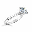 IGI Certified 14K White Gold 2.0 Cttw Round Lab Grown Diamond Solitaire Engagement Ring