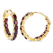 4.00 Carat Genuine Garnet .925 Sterling Silver Earrings - Earrings - Custom Crafting Alliance, LLC