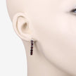 4.00 Carat Genuine Garnet .925 Sterling Silver Earrings - Earrings - Custom Crafting Alliance, LLC