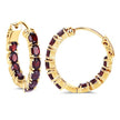 4.00 Carat Genuine Garnet .925 Sterling Silver Earrings - Earrings - Custom Crafting Alliance, LLC