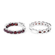 4.00 Carat Genuine Garnet .925 Sterling Silver Earrings - Earrings - Custom Crafting Alliance, LLC