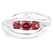 0.74 Carat Genuine Garnet .925 Sterling Silver Ring