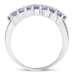 1.54 Carat Genuine Tanzanite .925 Sterling Silver Ring