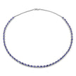 10.00 Carat Genuine Tanzanite .925 Sterling Silver Necklace