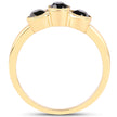 1.16 Carat Genuine Black Diamond .925 Sterling Silver Ring