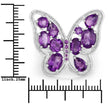 4.32 Carat Genuine Amethyst .925 Sterling Silver Ring - Rings - Custom Crafting Alliance, LLC