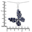 4.36 Carat Genuine Blue Sapphire .925 Sterling Silver Pendant - Pendants - Custom Crafting Alliance, LLC