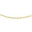 3.2mm 14k Yellow Gold Oval Rolo Bracelet