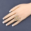 4.43 Carat Genuine Citrine .925 Sterling Silver Ring - Rings - Custom Crafting Alliance, LLC