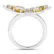 4.43 Carat Genuine Citrine .925 Sterling Silver Ring - Rings - Custom Crafting Alliance, LLC
