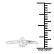 14K White Gold 0.50 Carat Genuine White Diamond Ring