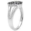 1.44 Carat Genuine Blue Sapphire .925 Sterling Silver Ring