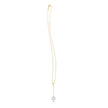 14k Yellow Gold Tesoro Pearl Lariat Necklace