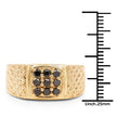 0.40 Carat Genuine Black Diamond .925 Sterling Silver Ring