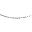 3.2mm 14k White Gold Oval Rolo Chain
