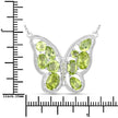 4.65 Carat Genuine Peridot .925 Sterling Silver Necklace - Necklaces - Custom Crafting Alliance, LLC