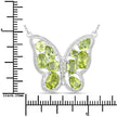 4.65 Carat Genuine Peridot .925 Sterling Silver Necklace - Necklaces - Custom Crafting Alliance, LLC