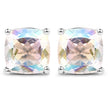 4.20cttw Crystal Rainbow Mystic Quartz .925 Sterling Silver Earrings