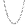 4.6mm 14k White Gold Oval Rolo Chain