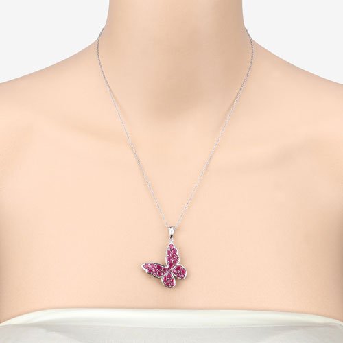4.72 Carat Genuine Ruby .925 Sterling Silver Pendant - Pendants - Custom Crafting Alliance, LLC
