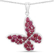 4.72 Carat Genuine Ruby .925 Sterling Silver Pendant - Pendants - Custom Crafting Alliance, LLC