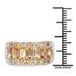 3.08 Carat Genuine Citrine .925 Sterling Silver Ring