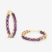 4.80 Carat Genuine Amethyst .925 Sterling Silver Earrings - Earrings - Custom Crafting Alliance, LLC