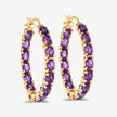 4.80 Carat Genuine Amethyst .925 Sterling Silver Earrings - Earrings - Custom Crafting Alliance, LLC