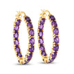 4.80 Carat Genuine Amethyst .925 Sterling Silver Earrings - Earrings - Custom Crafting Alliance, LLC