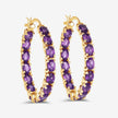 4.80 Carat Genuine Amethyst .925 Sterling Silver Earrings - Earrings - Custom Crafting Alliance, LLC