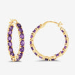 4.80 Carat Genuine Amethyst .925 Sterling Silver Earrings - Earrings - Custom Crafting Alliance, LLC