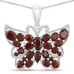 4.90 Carat Genuine Garnet .925 Sterling Silver Pendant - Pendants - Custom Crafting Alliance, LLC