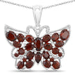 4.90 Carat Genuine Garnet .925 Sterling Silver Pendant - Pendants - Custom Crafting Alliance, LLC