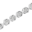 .925 Sterling Silver 1/4 Cttw Miracle Set Diamond 