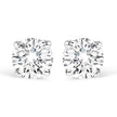14K White Gold 1/3 Cttw Round Brilliant-Cut Near Colorless Diamond Classic 4-Prong Stud Earrings (J-K Color, I1-I2 Clarity)