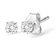 .925 Sterling Silver 1/5 Cttw Round Lab Grown Diamond Classic 4-Prong Solitaire Stud Earrings (F-G Color, VS1-VS2 Clarity)