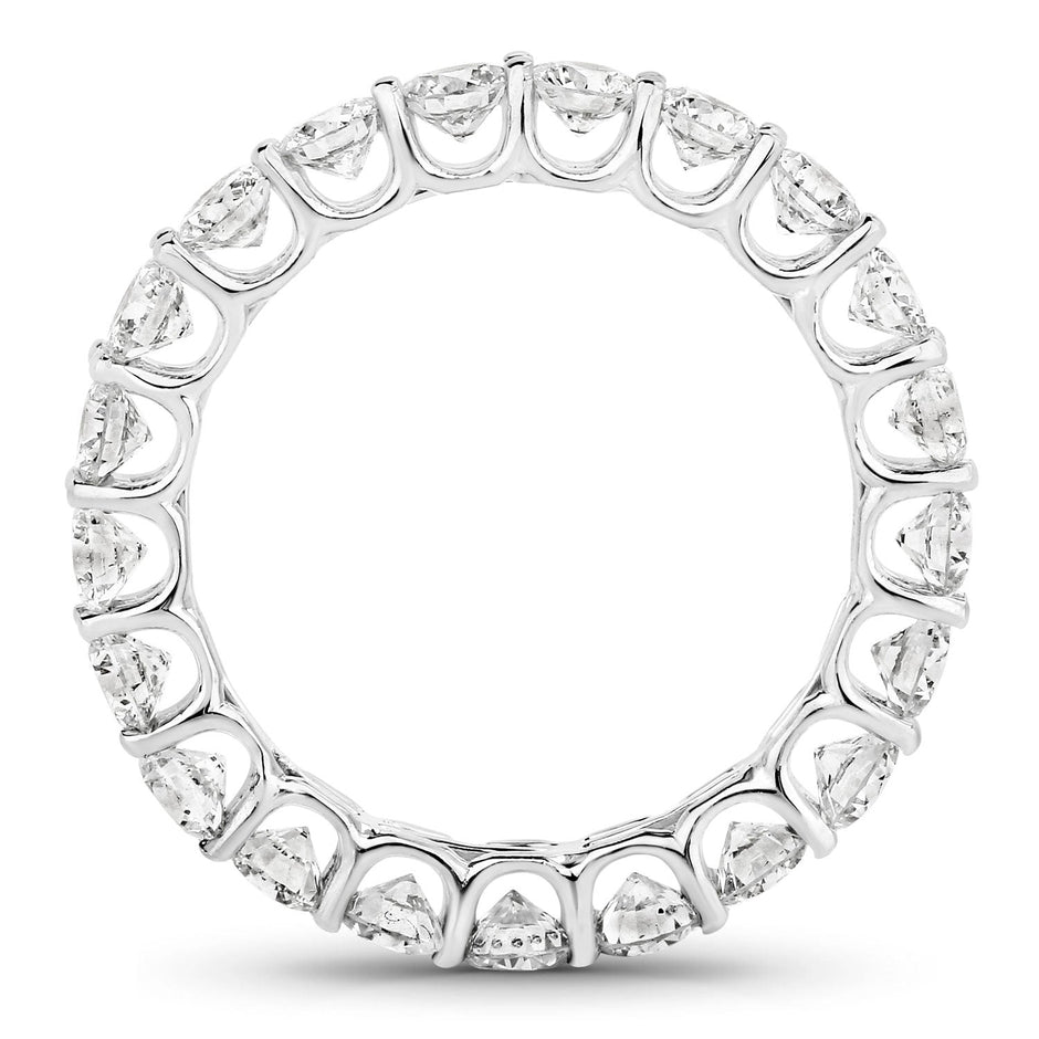 2.52 Carat Genuine Lab Grown Diamond 14K White Gold Ring