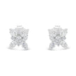 14K White Gold Marquise Diamond Flower Stud Earring (1.00 cttw, H-I Color, SI1-SI2 Clarity)