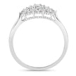 0.37 Carat Genuine White Diamond 14K White Gold Ring (E-F Color, VS-SI Clarity)