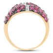14K Yellow Gold Plated 1.70 Carat Genuine Ruby .925 Sterling Silver Ring