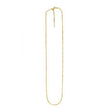 Endless Adjustable Box Chain in 14k Yellow Gold (0.95 mm)