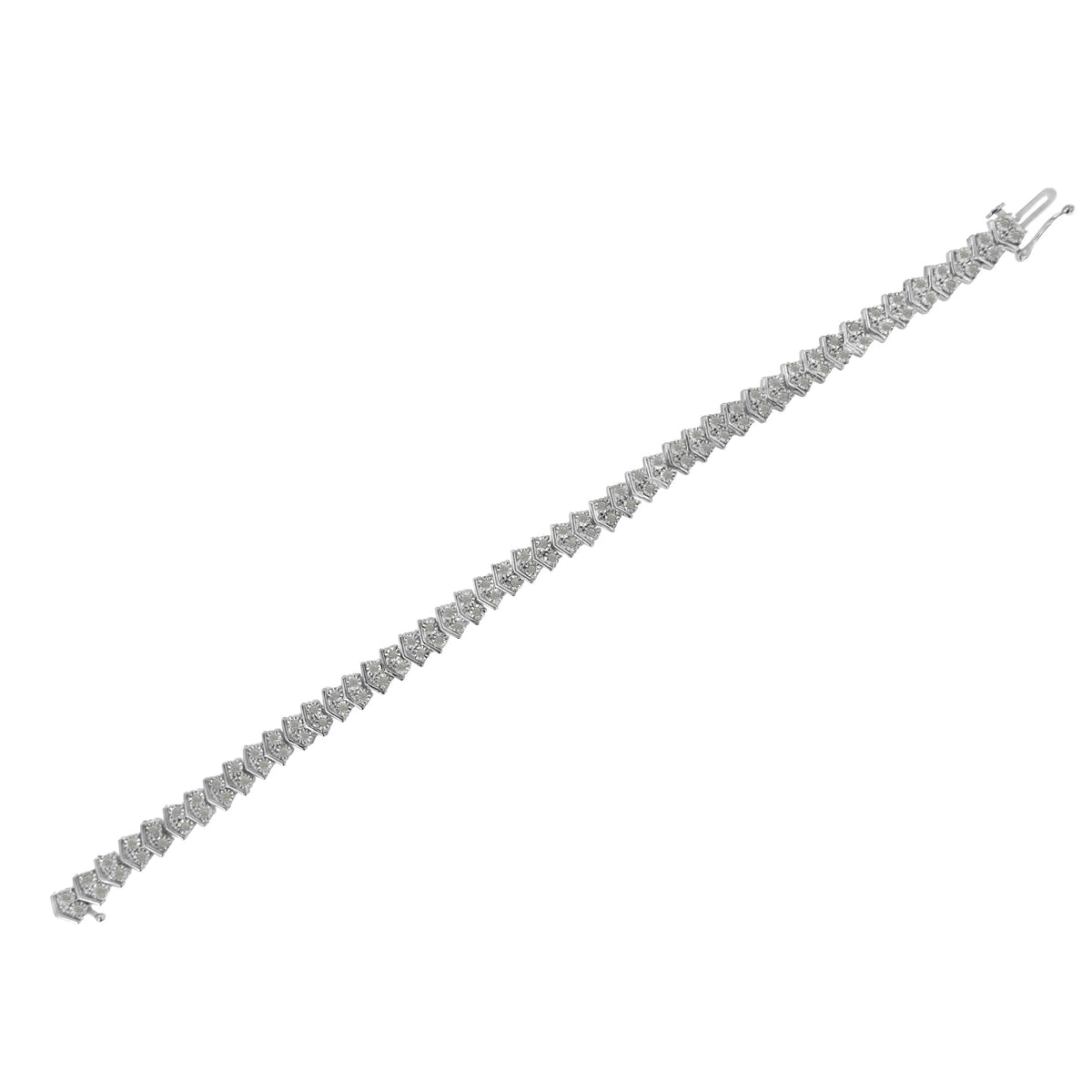 .925 Sterling Silver 1.0 cttw Diamond 