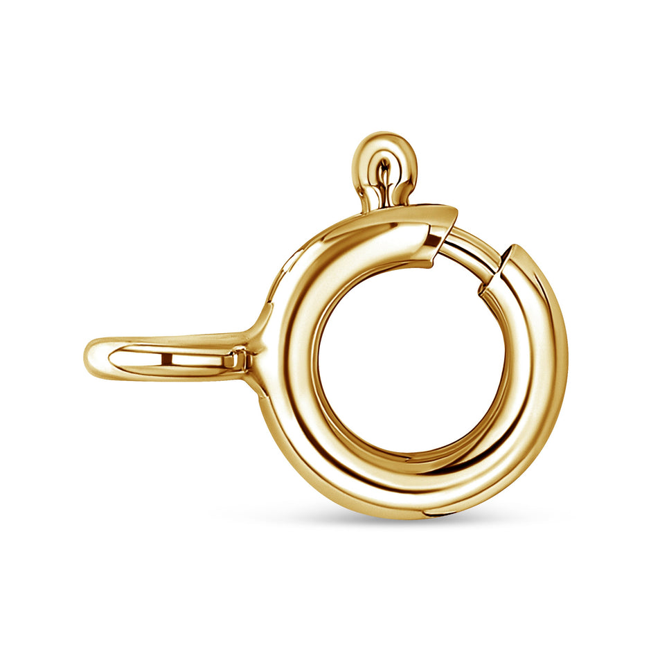 10K Yellow Gold Plated .925 Sterling Silver 4 Cttw Diamond Circle Hoop 18